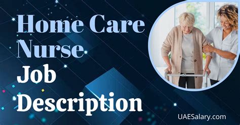 Home Care Nurse Job Description For 2024 - Zippia