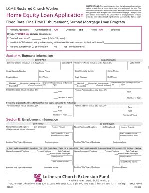 Home Equity Loans - Lutheran Church Extension Fund