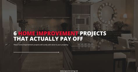 Home Improvement Projects That Pay Off