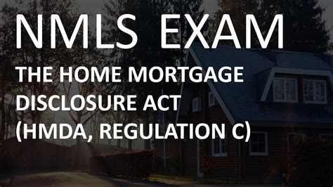 Home Mortgage Disclosure Act (HMDA)/Reg C