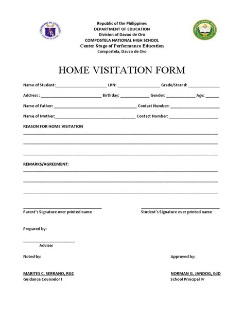 Home Visitation Form