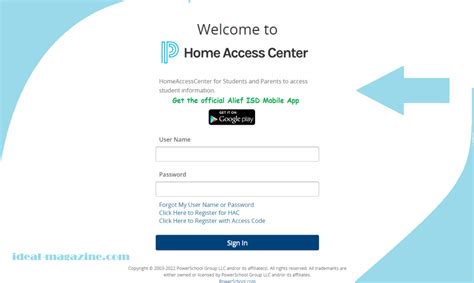Self-Register for Home Access Center. Download the Alief ISD Mobile App (iTunes Store for Apple) Download the Alief ISD Mobile App (Google Play Store for Android) Video on How to Navigate HAC (English) Video on How to Navigate HAC (Español) Alief ISD 4250 Cook Road Houston, TX 77072 Phone: (281) 498-8110. AliefHUB!. 
