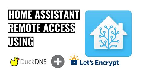 Home assistant remote access duckdns. Home Assistant Remote Access using DuckDNS a...