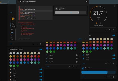 Home assistant tiles.  So to answer your question, I&rsquo;d use the tile card first ...
