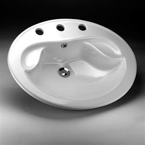 Home depot bathroom sinks drop in. The average price for Round Drop-in Bathroom Sinks ranges from $50 to $500. What are some popular features for Round Drop-in Bathroom Sinks? Some popular features for Round Drop-in Bathroom Sinks are rust resistant , predrilled holes and scratch resistant . 