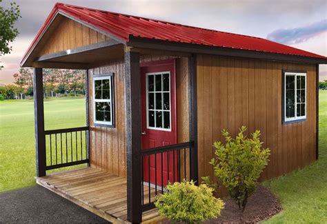 Large loft areas on either end of building for lots of storage. The included doors and windows can be installed where you like. Wood construction means long lasting durability. View More Details. Approximate Width x Depth (ft): …. 