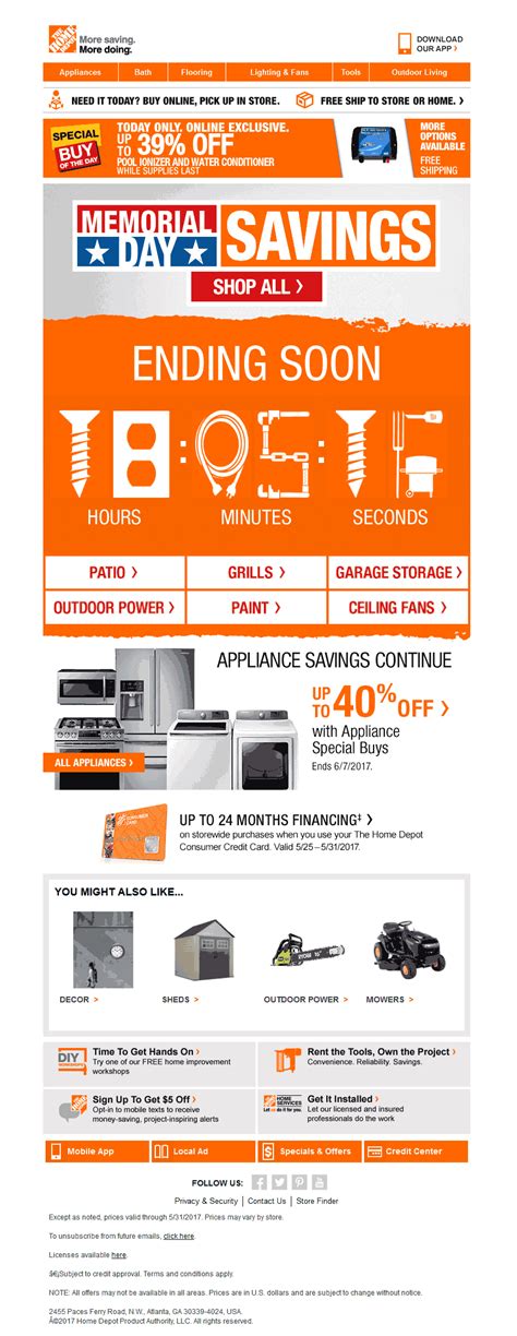 Home depot email sign up. Here is the Home Depot Email Sign Up Discount.You can save good amount of money on your Home Depot purchase by using the promo, coupon codes or discount deals from this website. 