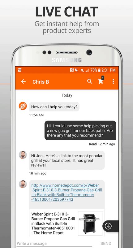 Home depot live chat. The average salary for a Chat Support is $48,350 per year in Atlanta (United States). Click here to see the total pay, recent salaries shared and more! 