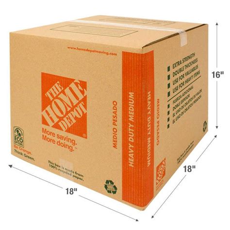 The Home Depot Medium Moving Box is a basic box built to support and store your heavy, bulky goods—from kitchen items and toys to small appliances, …