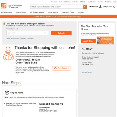 Home depot order online. Save time on your trip to the Home Depot by scheduling your order with buy online pick up in store or schedule a delivery directly from your Nanuet store in Nanuet, NY. ... Save Big on Select Appliances Online or at The Home Depot Near You! From Jan 4 to Feb 28. 0/0. Trending in Your Neighborhood. Ridge Vents. Fish Tape & Poles. Paint Colors ... 