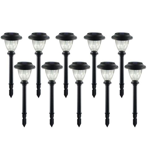 Home depot outdoor solar lights. Laurelview 14 Lumens Black Weather Resistant LED Outdoor Solar Path Light with Water Glass Lens and Vintage Bulb ... 1-800-HOME-DEPOT (1-800-466-3337) Customer ... 