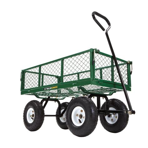 Home depot utility cart. Product Details. The MILWAUKEE PACKOUT 2-Wheel Cart has integrated PACKOUT mounting on the base and frame that allows users to securely stack or hang PACKOUT products. This PACKOUT rolling cart easily transfers on and off the jobsite with a 400lb weight capacity and 10" industrial wheels. The PACKOUT Modular Storage System is the industry's ... 