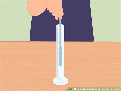 Home experiment to measure specific gravity of liquids