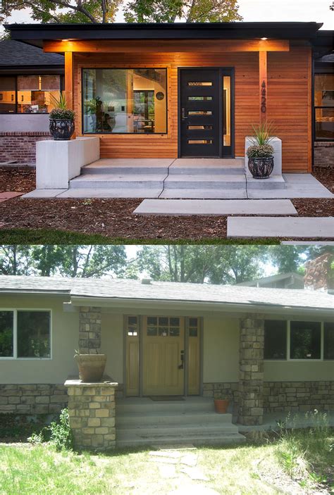 Home exterior remodel. Colonial Porch Addition. Though keeping with the streamlined style typical of Colonial homes, this facade lacked dimension and personality. A narrow roof overhang and simple entrance resulted in … 