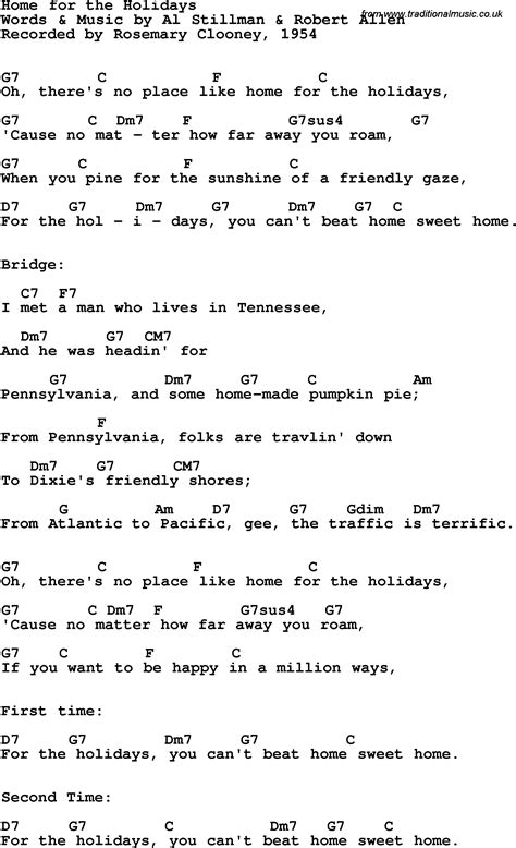 Home for the Holidays Lyrics