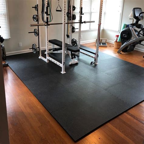Home gym mats. Surface scratches fairly easily. This 1/2-inch thick AmazonBasics mat is ideal for yoga, Pilates and other floor-based workouts. Despite its thickness, the mat can easily be folded up and secured ... 