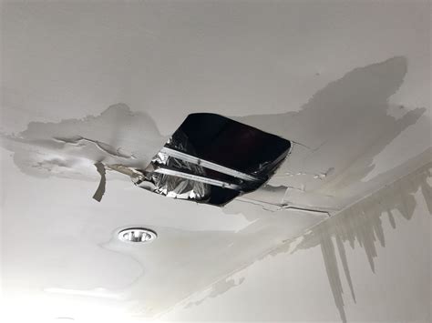 Wall and ceiling damage. Clogged gutters can also cause water le