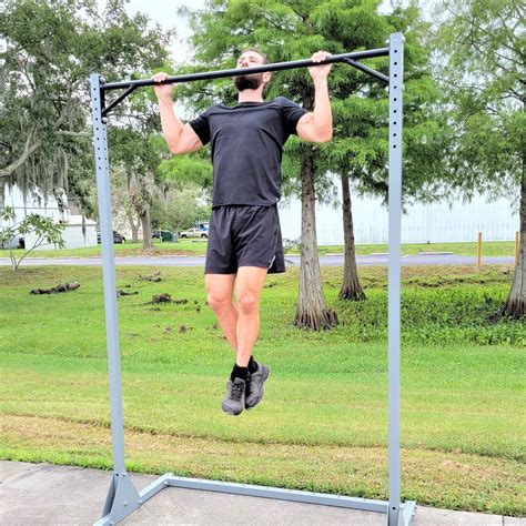 Home pull up rig.  A stable, freestanding bar is engineered for this exact purpose.  The real ...