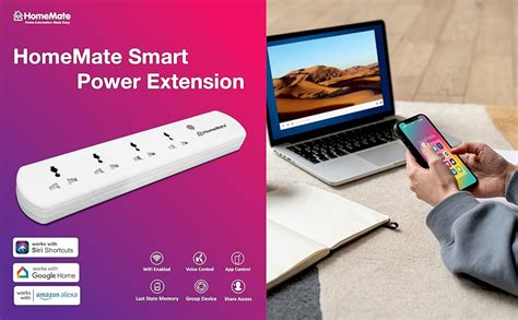 HomeMate WiFi + BLE Smart Power Extension No Hub Required