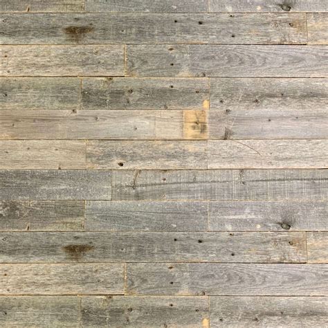 HomeRoots 4" Modern Wood Planks in Natural/Weathered Gray …