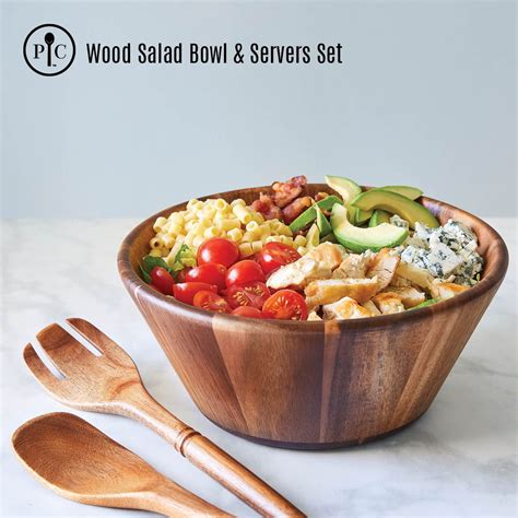 HomeWare.BN on Instagram: "𝗣𝗮𝗰𝗸𝗮𝗴𝗲 𝗦𝟭 Wooden Salad / Pizza Dish ...