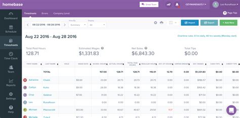Homebase - timesheets. Homebase is a web-based solution that makes tracking employee time and labor costs automatic and paper-free. Learn how Homebase can help you manage remote teams, stay compliant, … 