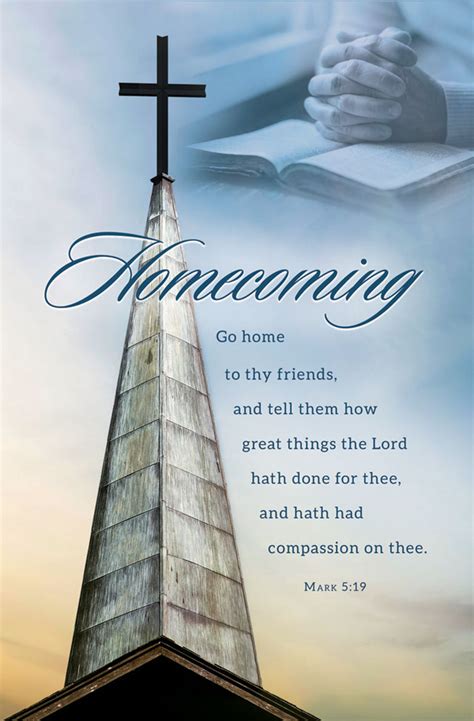 Homecoming themes and scriptures. Answer (1 of 5): A church homecoming celebration can be made more special and memorable with the right bible verse. However, finding the perfect verse for the occasion can be a challenge. If you're searching around for the ideal verse for your own church homecoming, consider something succinct and uplifting. 