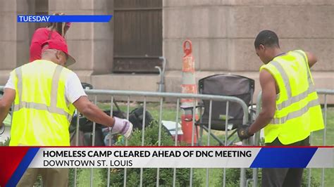 Homeless camp cleared ahead of DNC meetings in St. Louis