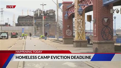Homeless encampment eviction deadline today
