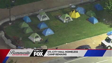 Homeless encampment outside St. Louis City Hall disbanded