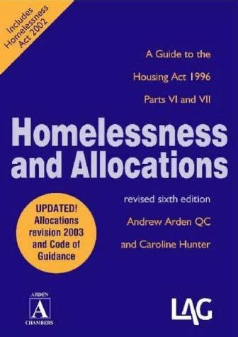 Homelessness and allocations a guide to the housing act 1996 parts vi and vii. - Wortarten und das problem der valenz in der deutschen gegenwartssprache.