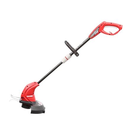 Homelite 13 inch electric trimmer. Get a great value with this Homelite trimmer. Its sizable 13 in. cutting width and its ability to shift easily to edger mode make your yard duties much easier. Adjust the shaft length to … 