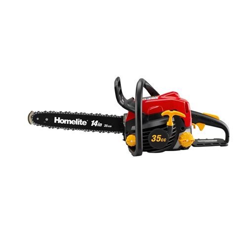 Homelite gas-powered chainsaws have two-stro