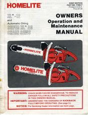 Homelite super xl chainsaw manual service manual. - 1980 toyota corolla chassis repair shop manual original no 98389.