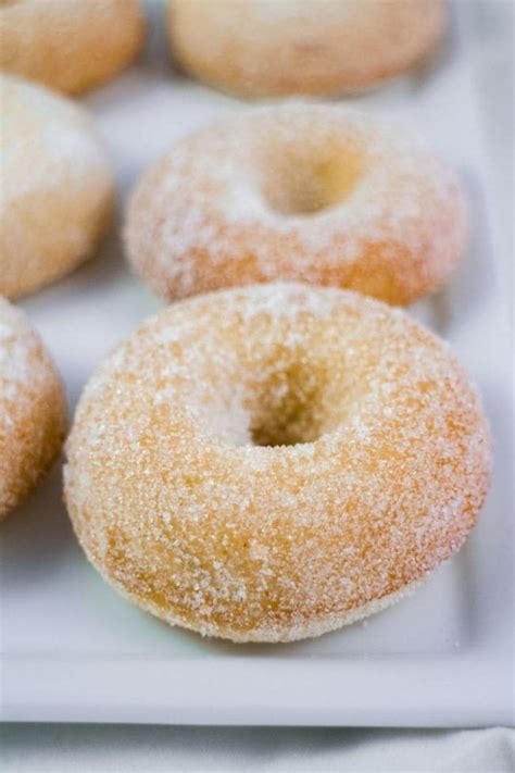 Homemade Baked Sugar Donuts