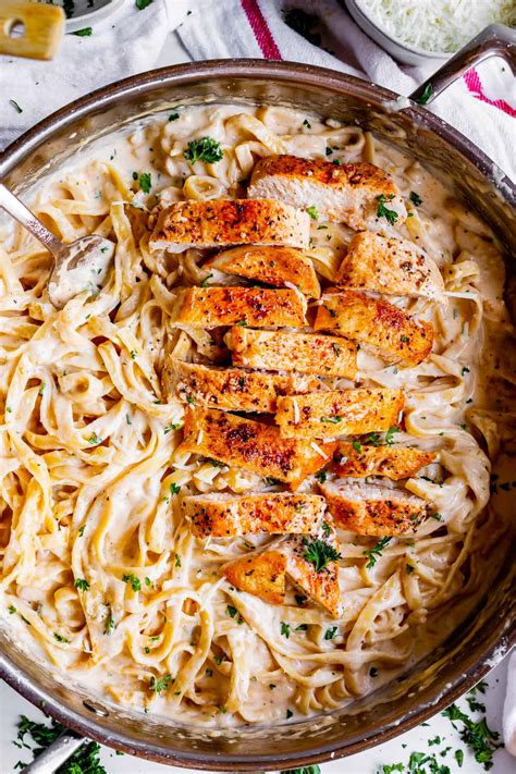 Homemade Chicken Fettuccine