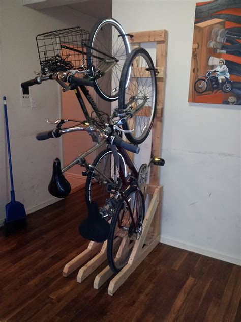 Homemade Diy Vertical Bike Rack
