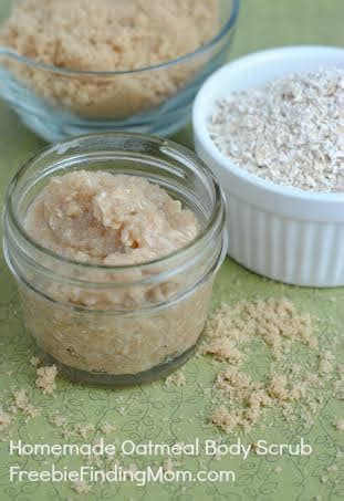 Homemade Oatmeal Body Scrub with Free Printable