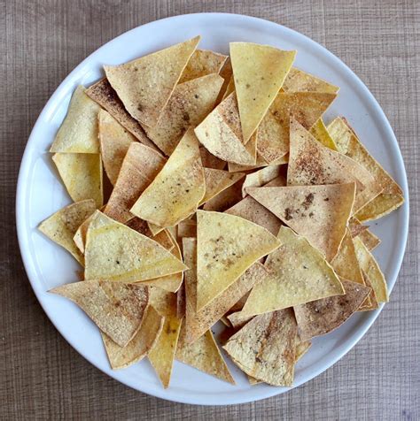 Homemade Oil Free Baked Tortilla Chips The Conscientious