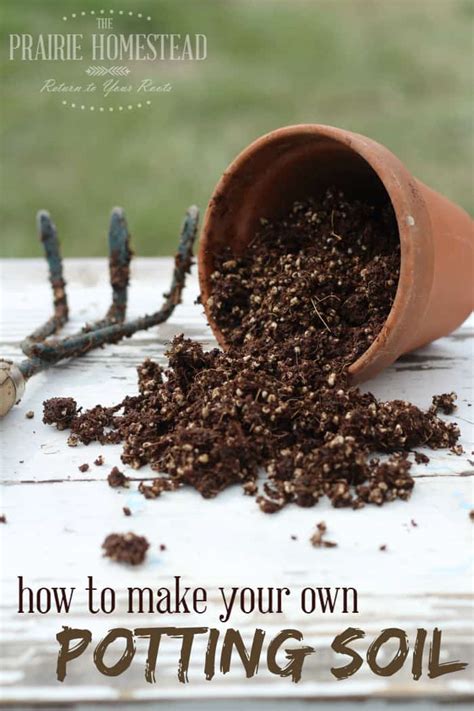 Homemade Potting Soil Recipe - The Prairie Homestead