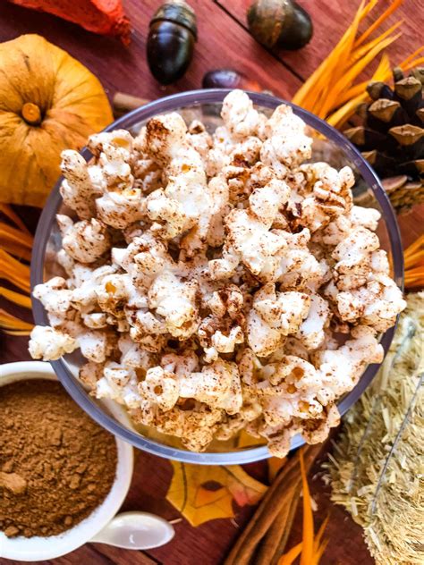 Homemade Pumpkin Spice Popcorn - Three Olives Branch