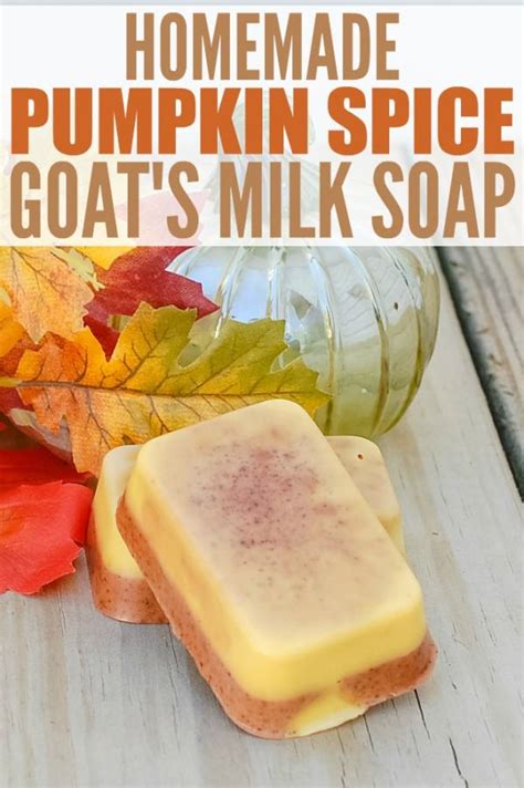 Homemade Pumpkin Spice Soap with Goat