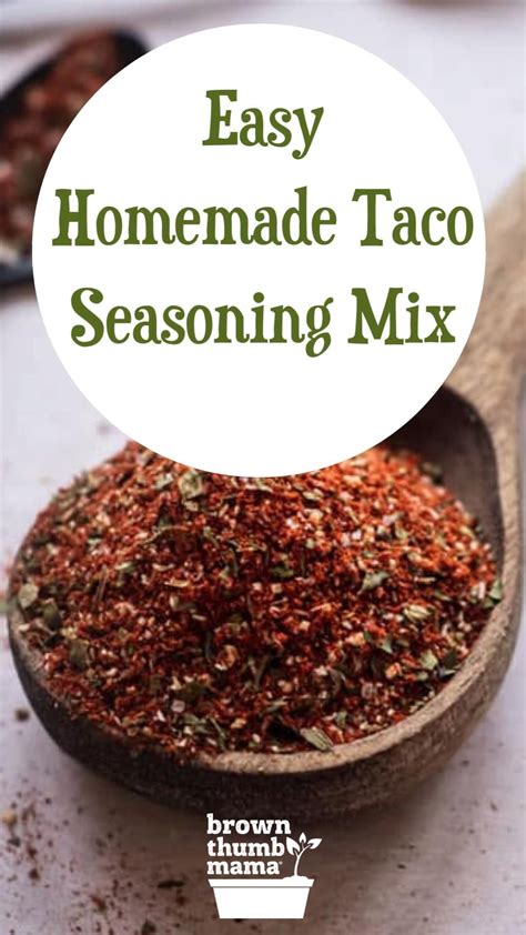 Homemade Taco Seasoning Mix