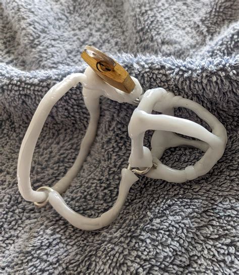 Homemade chastity cage. Go to the website for more: https://beyondcircumcision.blogspot.com/Here's a quick way how to craft a retainer cone quickly by yourself! 