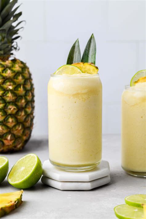 Homemade pina colada. In a small bowl or large measuring cup, whisk together milk and pineapple gelatin mix. Add heavy cream, coconut extract, and rum extract, if using. Whisk together until combined. Pour mixture into a Ninja Creami pint container and close the lid. Place on a level surface in your freezer and freeze for at least 24 hours. 