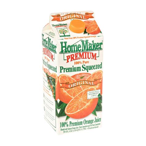 Homemaker orange juice. First it was soft drinks; then it was skim milk. Now you can add orange juice to the list of once-popular beverages Americans aren't consuming… By clicking 
