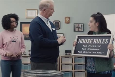 Homeowners turning into their parents. I like the "young homeowners turning into their parents" commercials. They are funny. My sister and I like to quote the one where the man is outside washing his trash cans. 