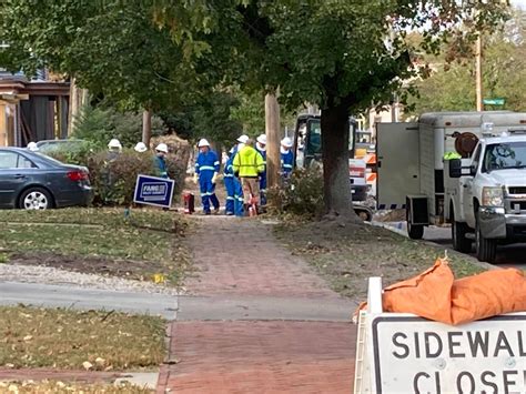 Homes evacuated after gas line rupture