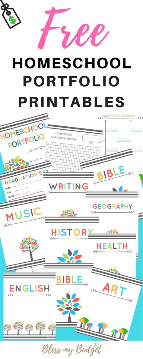 Homeschool Portfolio Printables