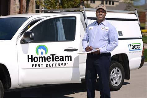 Hometeam pest control. Taexx is the original tubes-in-the-wall built in pest control system. With HomeTeam’s 6-point advantage service, you can keep harmful pests & insects away. Pay Online Find Your Local Branch. Call Now: (877) 461-7378 ... Registering your Taexx system does not automatically “turn on” pest control in your walls, nor does it enter you into ... 